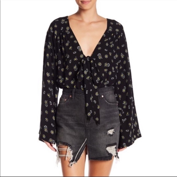 Free People Forties Feel Flower Bodysuit - NWT! - Picture 5 of 8